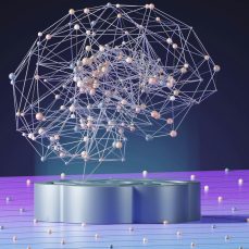 Abstract neural network illustration representing LLM optimization and AI-friendly content