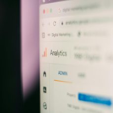 Website performance dashboard showing traffic and engagement metrics used to evaluate SEO ROI over time.