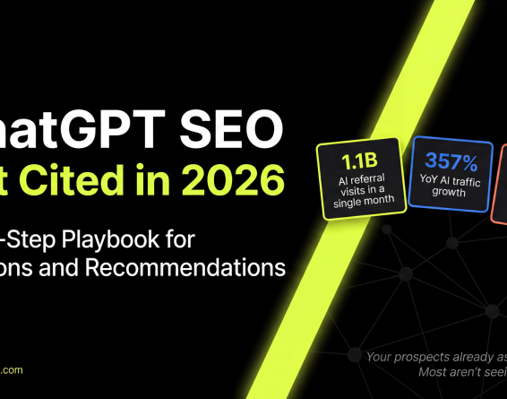 ChatGPT SEO seven-step playbook for getting cited and recommended in 2026 cover