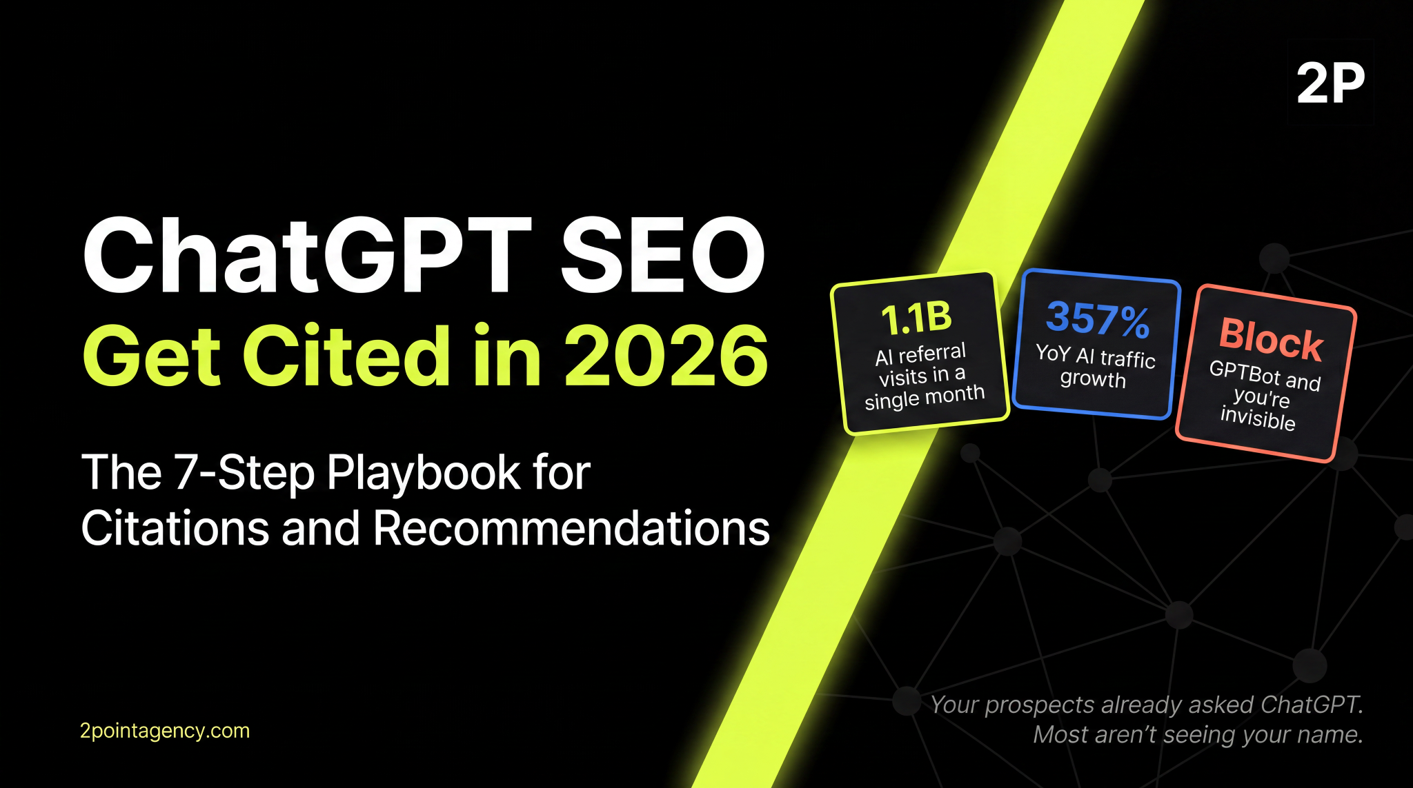 ChatGPT SEO seven-step playbook for getting cited and recommended in 2026 cover