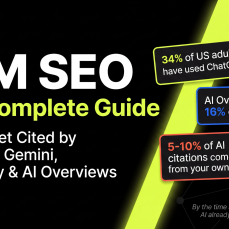 LLM SEO complete guide showing how to get cited by ChatGPT, Gemini, Perplexity, and AI Overviews by 2POINT
