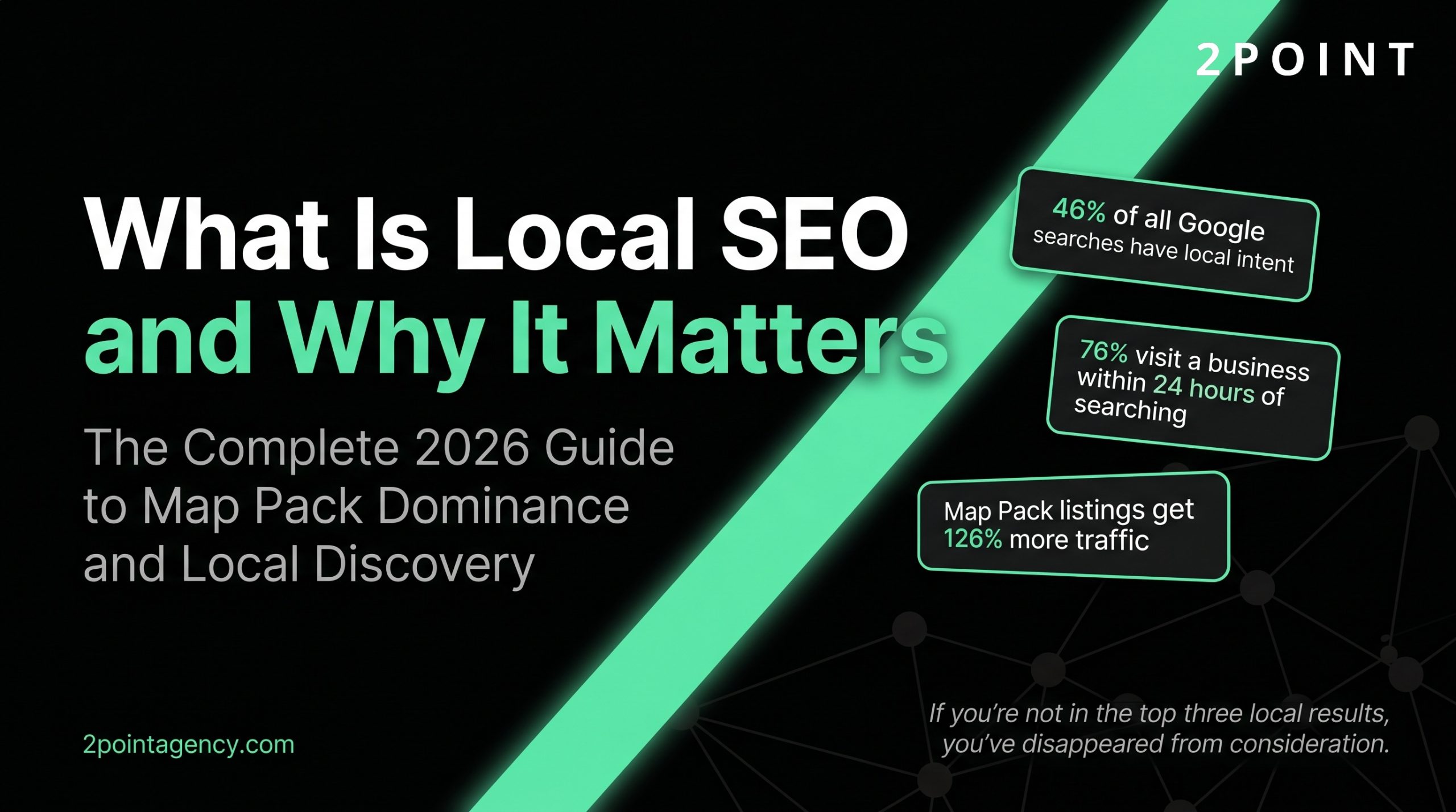 Hero illustration for the 2026 complete guide to local SEO and dominating local search results