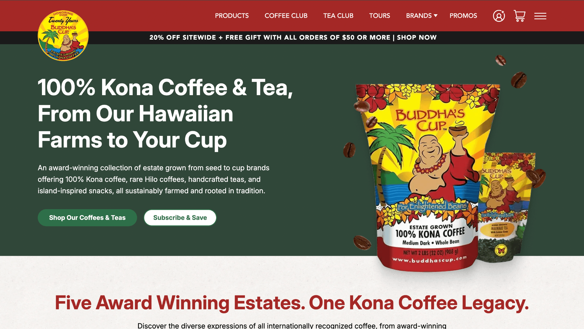 The homepage of <a href="https://buddhascup.com/">buddhascup.com</a>