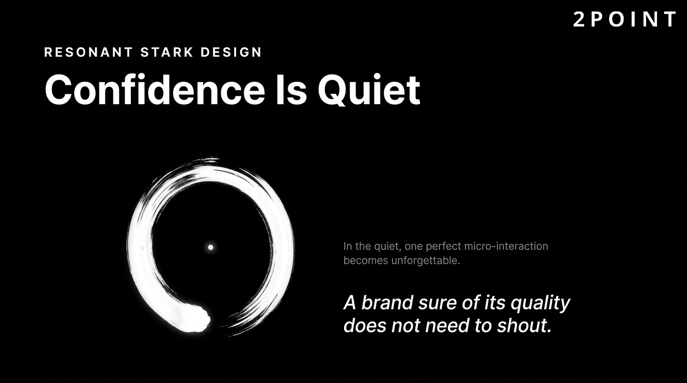 Minimalist web design: confident, restrained, and quiet. Less ornament. More intent.
