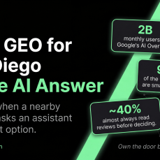 Local GEO for San Diego: be the AI answer.