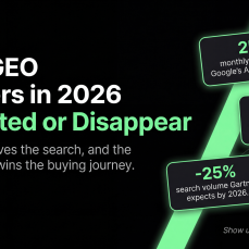 Why GEO matters in 2026: get cited or disappear.
