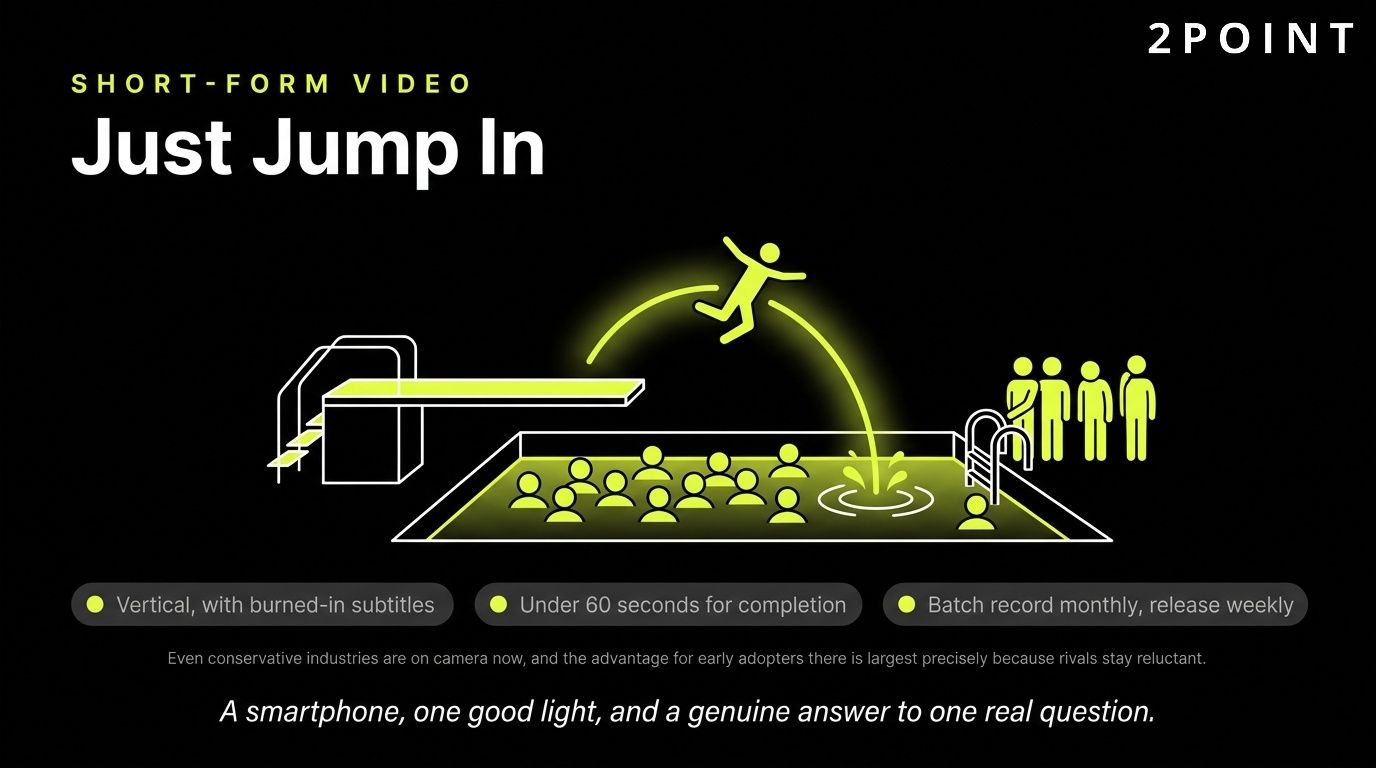 Short-form video strategy in 2026: stop over-planning, just jump in and iterate on camera.