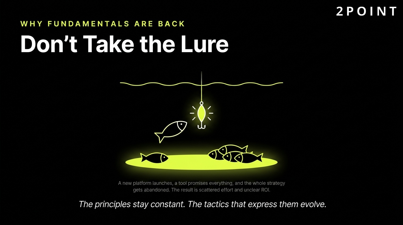 Why marketing fundamentals are back in 2026: don't take the tactic lure, stay on the durable principles.