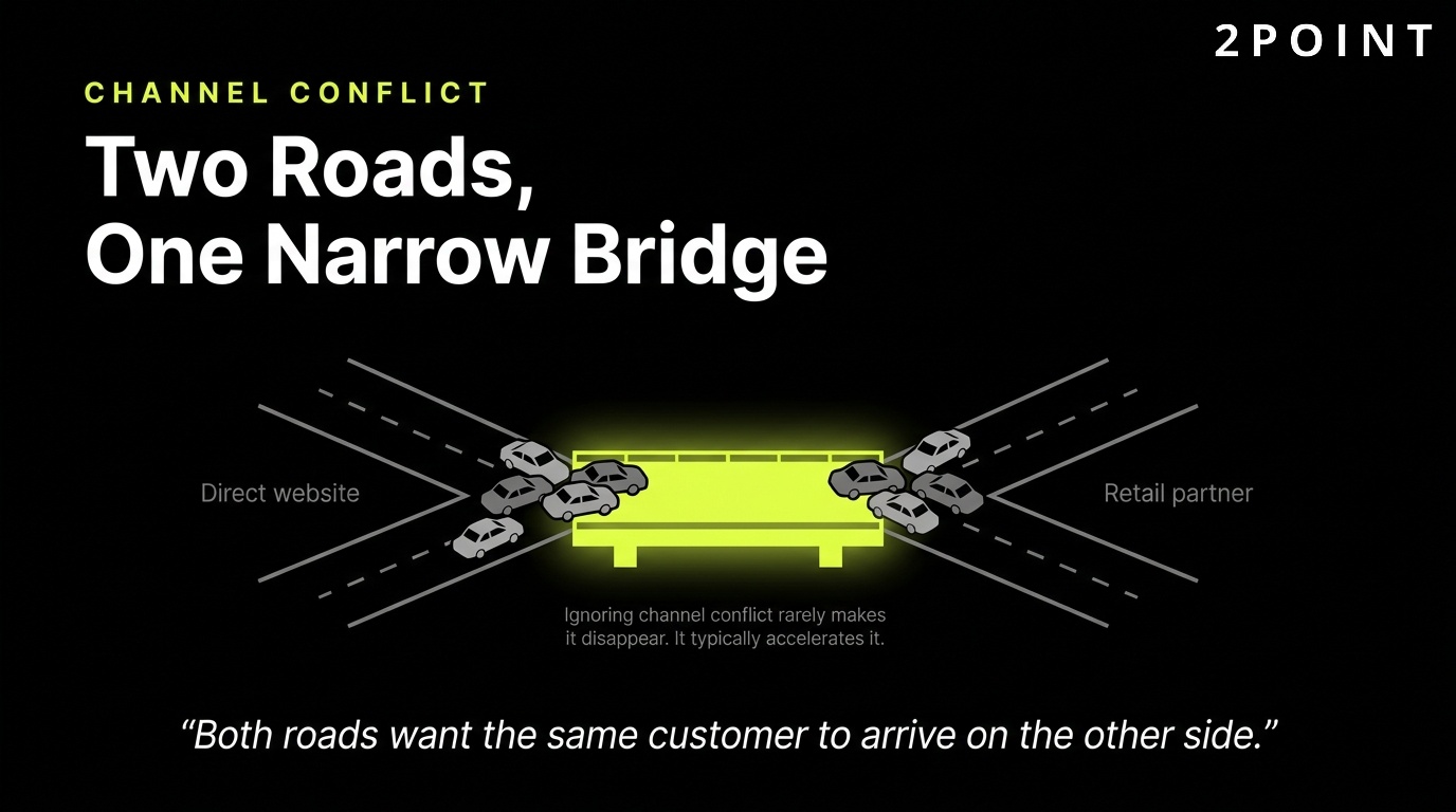 Channel conflict in distribution: two roads converging onto one narrow bridge