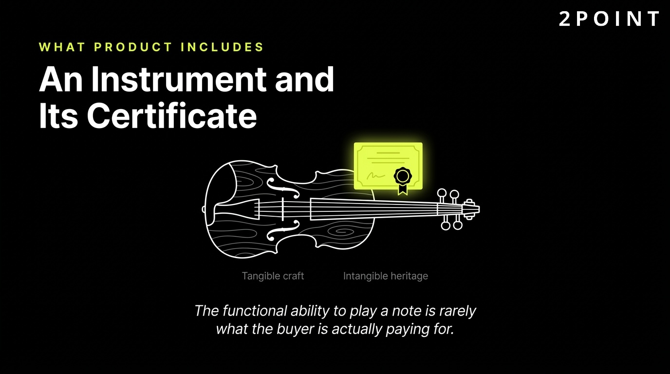 What product really includes: the instrument itself and the certificate of assurance that comes with it.