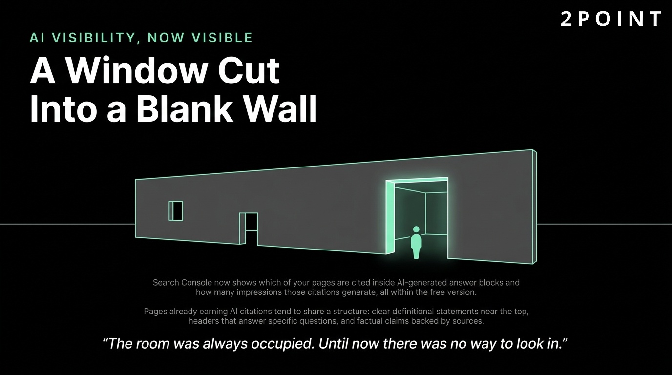 AI visibility is now visible: free tools cut a window into what used to be a blank wall.