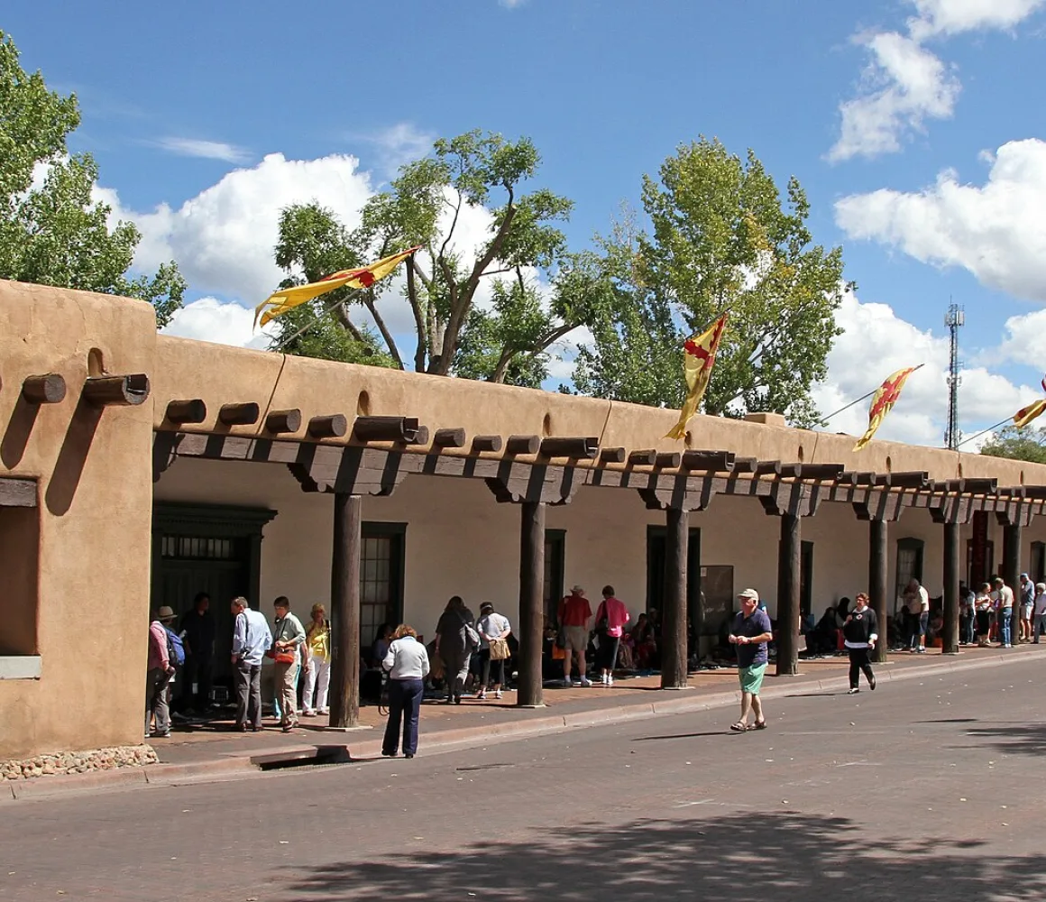 Palace of the Governors on the Santa Fe Plaza