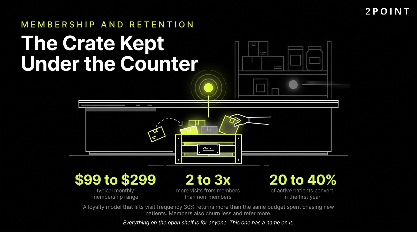 Med spa membership programs create predictable recurring revenue and markedly higher patient retention.